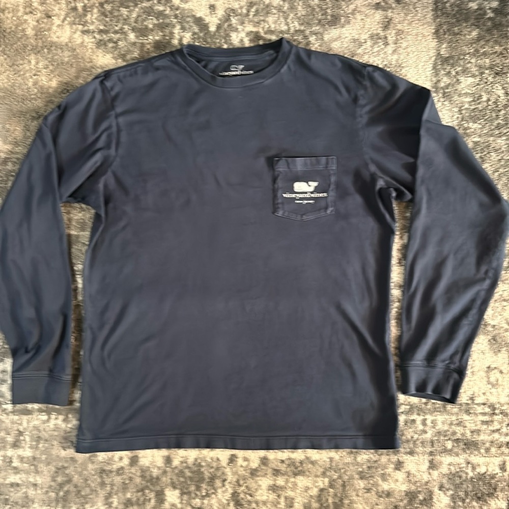 Vineyard Vines New Jersey Long Sleeve Tee Shirt with Breast Pocket